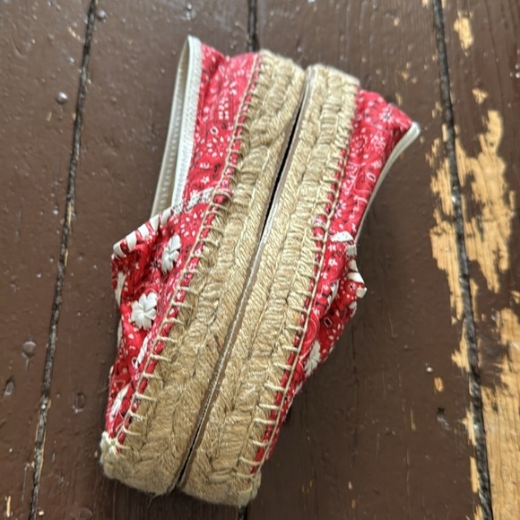 Jack Rogers 1960 picnic cotton woven espadrilles NWOT 6.5 - Picture 3 of 6